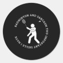 Recherche de citation de badminton autocollants Raquette