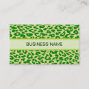 Recherche de motif de léopard cartes visite Entreprise