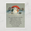 Recherche de bonhomme neige vintage cartes postales Hiver