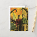 Zoek naar vintage octopus briefkaarten Oceaan