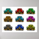 Zoek naar klassieke auto posters Kleurrijk
