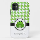 Recherche de motif de grenouille iphone coques Vert