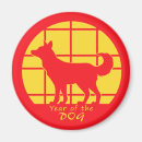 Recherche de zodiaque chinois magnets Année du chien