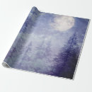 Recherche de pleine lune papier cadeau Forêt