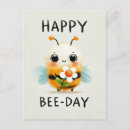 Recherche de abeille heureuse cartes postales Joyeux