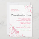 Recherche de libellule rose invitations Bébé