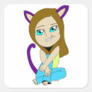 Recherche de chat de chibi autocollants Mignon