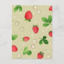 Recherche de motif fraise cartes postales Mignon