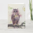 Recherche de original de hibou Aquarelle