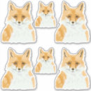 Recherche de rouge renard autocollants Enfants