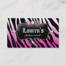 Recherche de zèbre rose cartes visite Coiffeur
