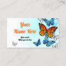 Recherche de papillon de monarque cartes visite Aquarelle
