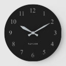 Recherche de noir argent horloges Minimaliste