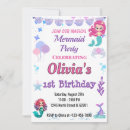 Recherche de créature magique invitations Fête d'anniversaire de mermaid