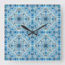 Recherche de papillon bleu horloges Décoratif