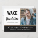 Recherche de graduation 14x19 invitations Diplômé de wfu