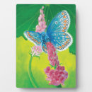 Zoek naar vlinders fotoplaat Blauwe vlinder