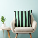 Recherche de vert menthe coussins Rayé