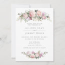 Recherche de rose pêche mariage invitations Printemps