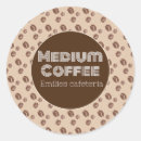 Recherche de brun foncé autocollants Café