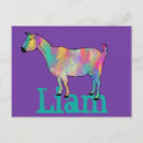Recherche de chèvre mignonne cartes postales Coloré