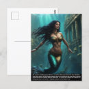 Recherche de imaginaire sous marin cartes postales Sirène