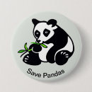 Recherche de grand panda badges Noir et blanc