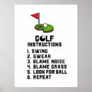 Zoek naar instructions posters Golfer