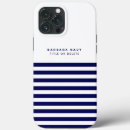 Recherche de rayures bleues et blanches iphone coques Bleu marine
