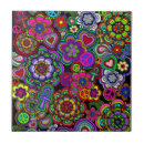 Recherche de signe paix carreaux Coloré