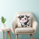 Recherche de vache kawaii coussins Ferme