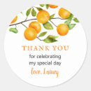 Recherche de fruits oranges autocollants Fête d'anniversaire