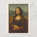 Recherche de leonard de vinci cartes postales Mona lisa