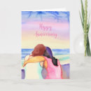 Recherche de amour de plage vœux cartes Aquarelle