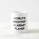 Recherche de clarinettes tasses Joueur de clarinette