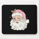Recherche de père noël vintage tapis souris Rose