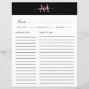 Recherche de recettes cartes Monogramme