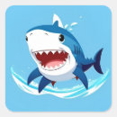 Recherche de dessin requin autocollants Mignon