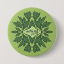 Recherche de feuille vert badges Typographie