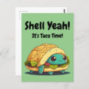 Recherche de tortue kawaii cartes postales Vert