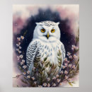 Recherche de hibou neigeux posters Portrait