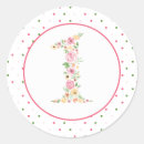 Recherche de pois rose autocollants Premier anniversaire
