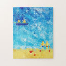 Recherche de enfant de plage puzzles Peinture
