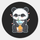 Recherche de thé kawaii autocollants Panda
