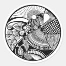 Recherche de monochrome autocollants Cercle