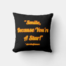 Recherche de sourires coussins Citation