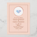 Recherche de diamants mariage invitations Moderne