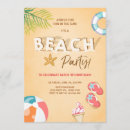 Recherche de de plage anniversaire invitations Fête d'été