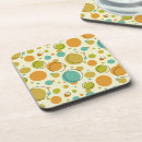 Recherche de coloré motif dessous de verres Rétro