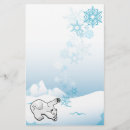 Zoek naar beren briefpapier Sneeuw